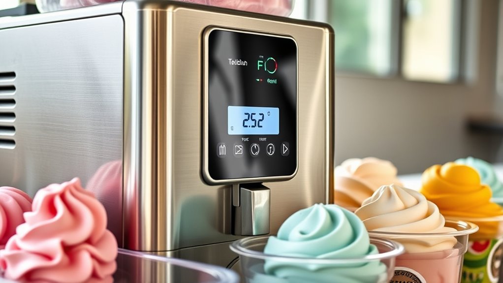 ice cream machine features