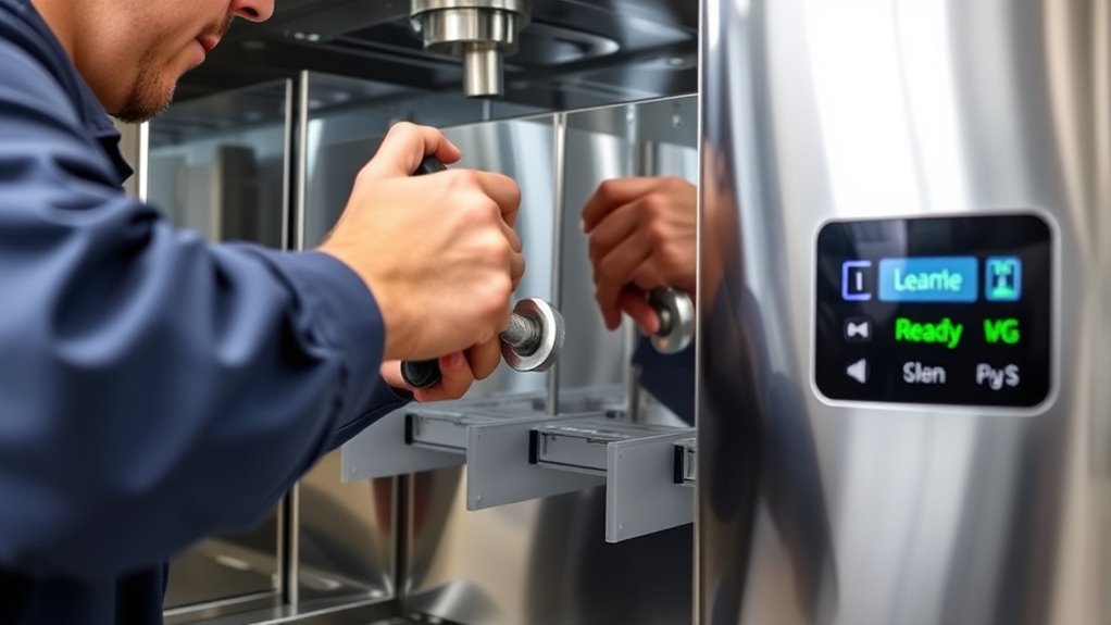 reassemble and test machine