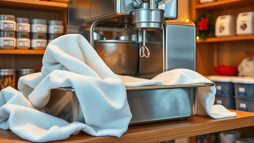 thorough equipment cleaning and maintenance