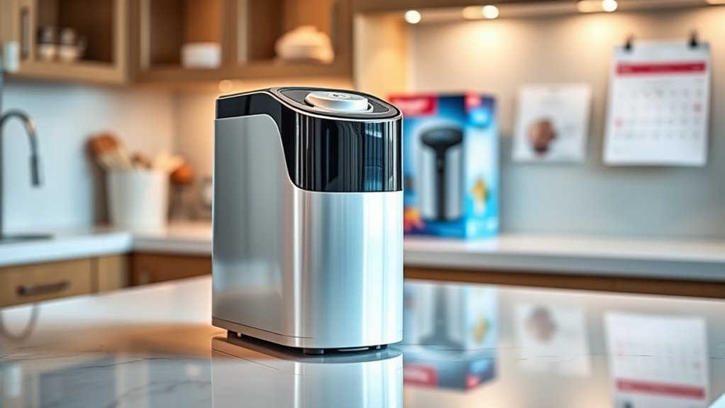 timing ice cream maker releases