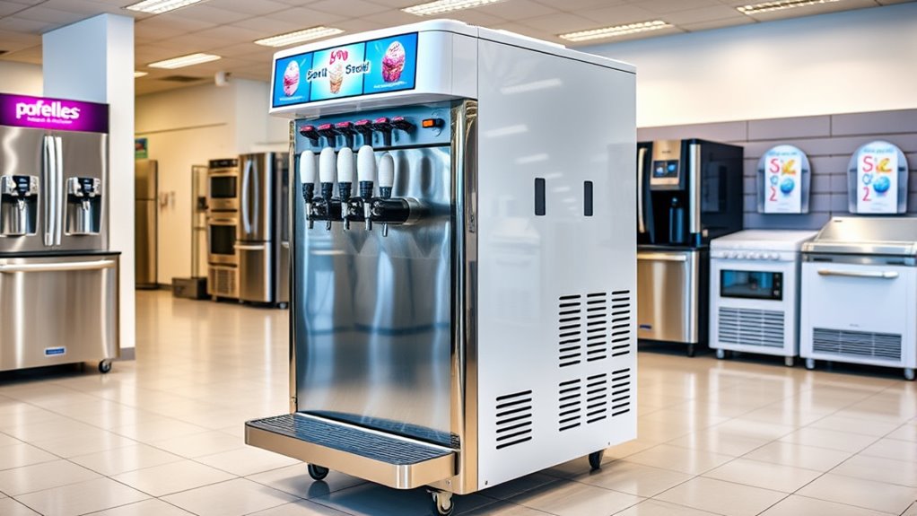 types of soft serve machines