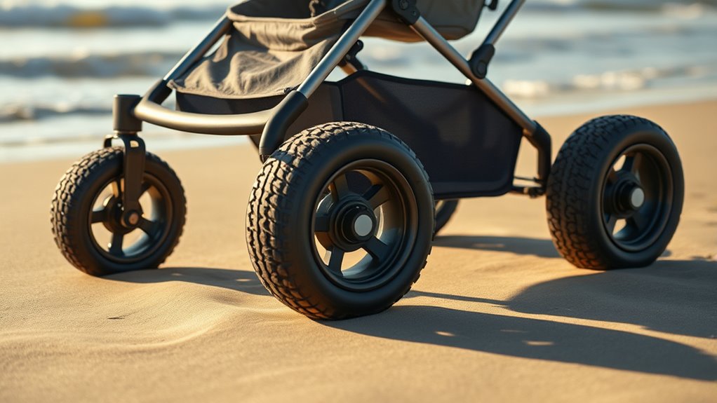 beach stroller terrain durability