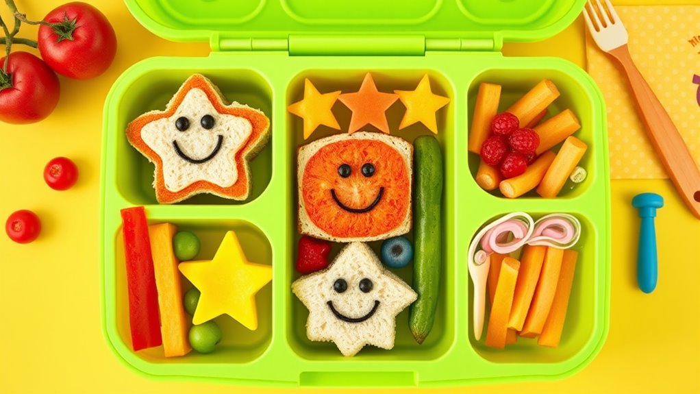 creative colorful themed lunches