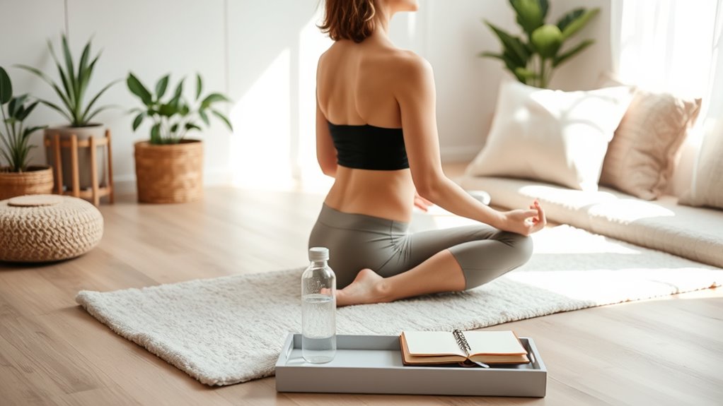 gentle movement and hydration