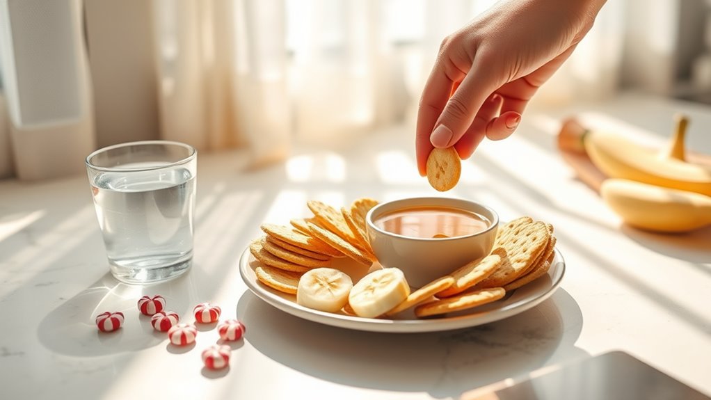 gentle snacks and hydration