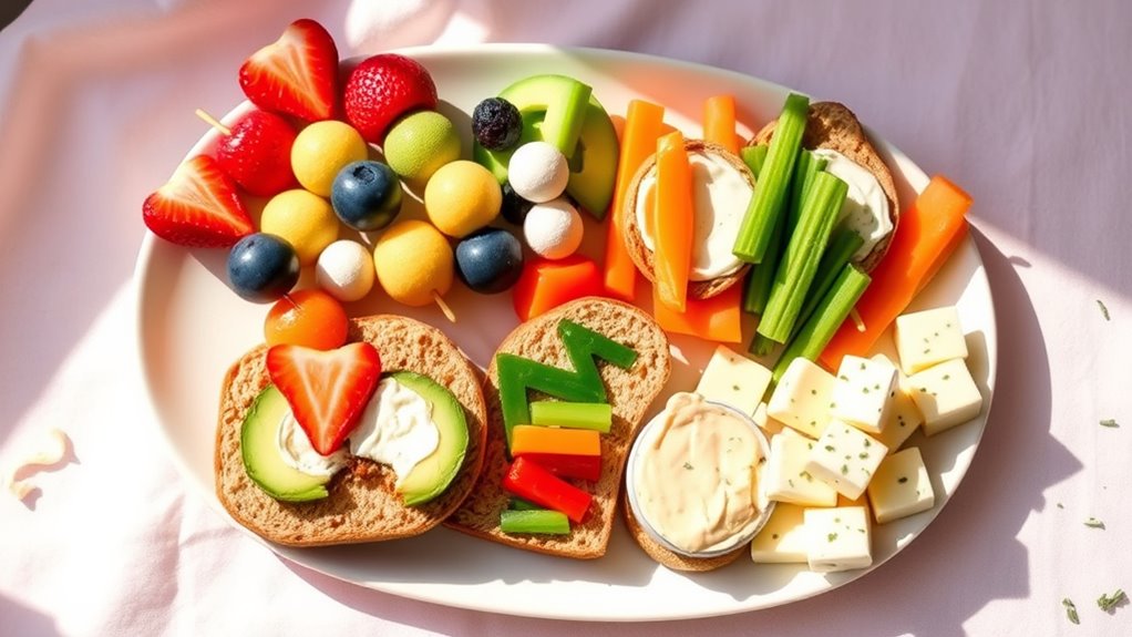 healthy colorful toddler snacks