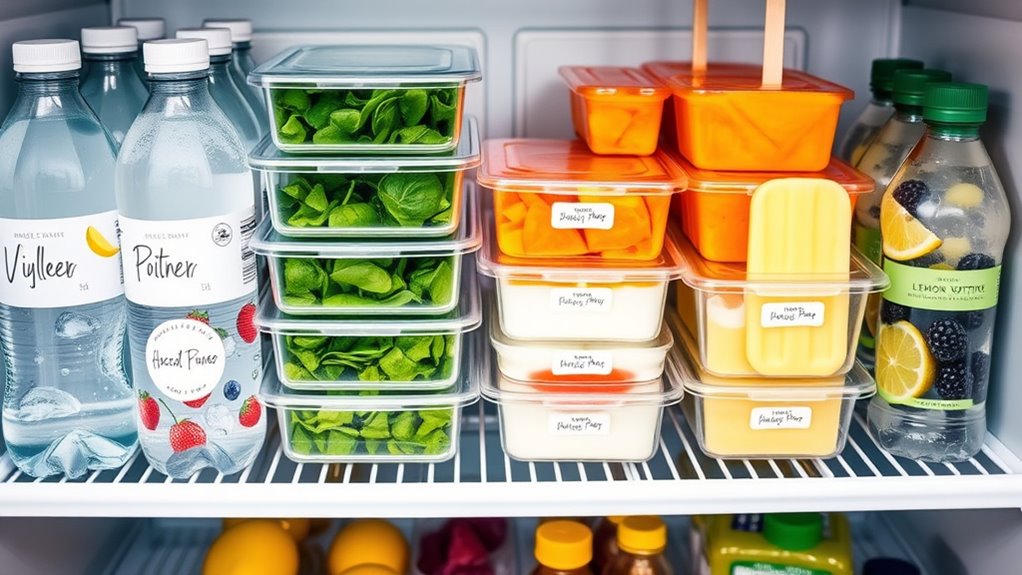 healthy snacks and hydration