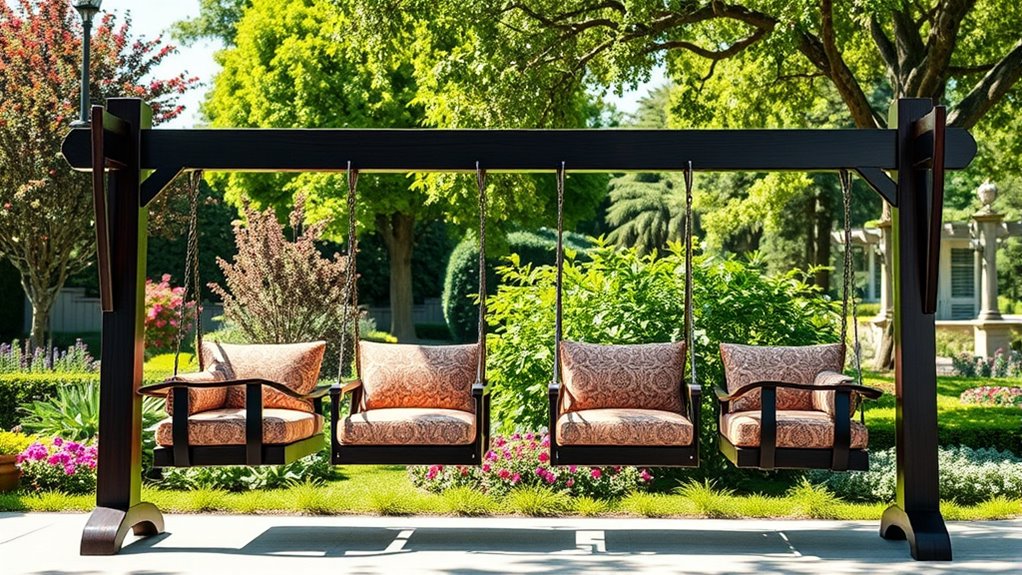 luxury durable swing frames