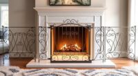 luxury fireplace safety gates