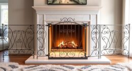 luxury fireplace safety gates