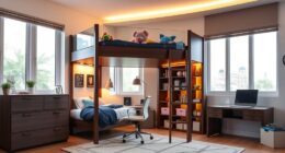 luxury kids loft bed desks