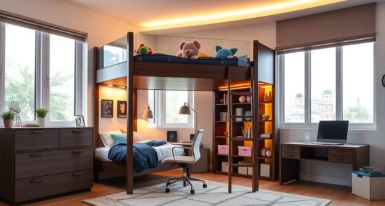 luxury kids loft bed desks