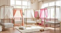 luxury nursery canopy stands