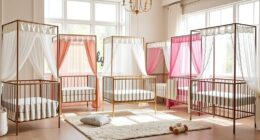 luxury nursery canopy stands