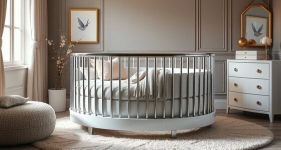 luxury round cribs selection