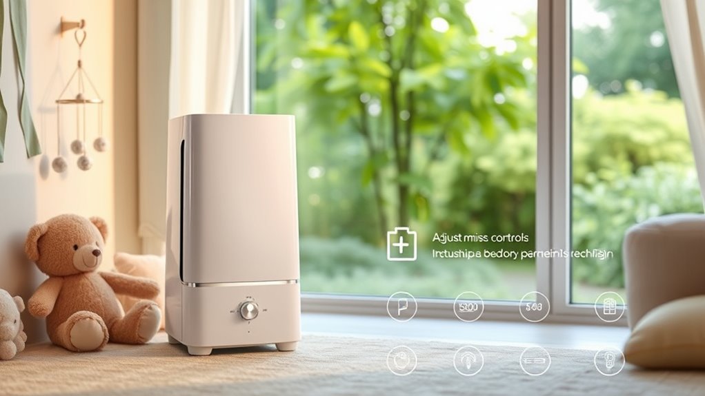 nursery bedroom humidifier considerations