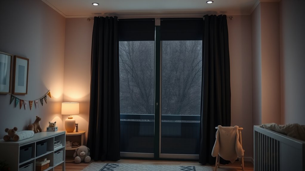 nursery blackout curtain safety
