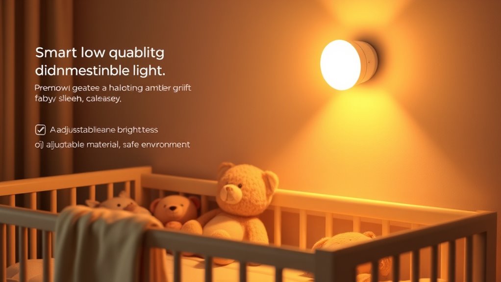nursery lighting safety features