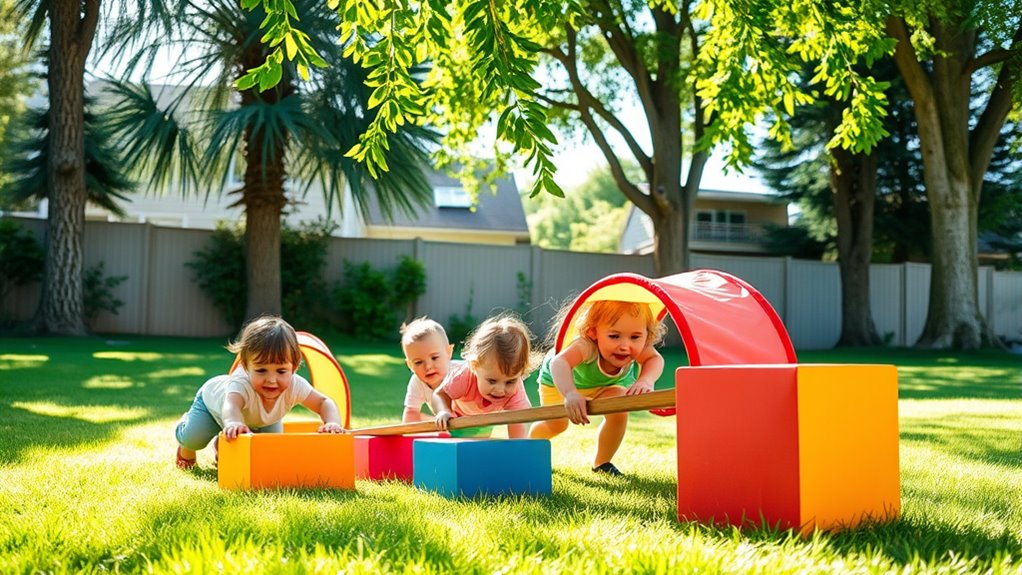 outdoor toddler obstacle course