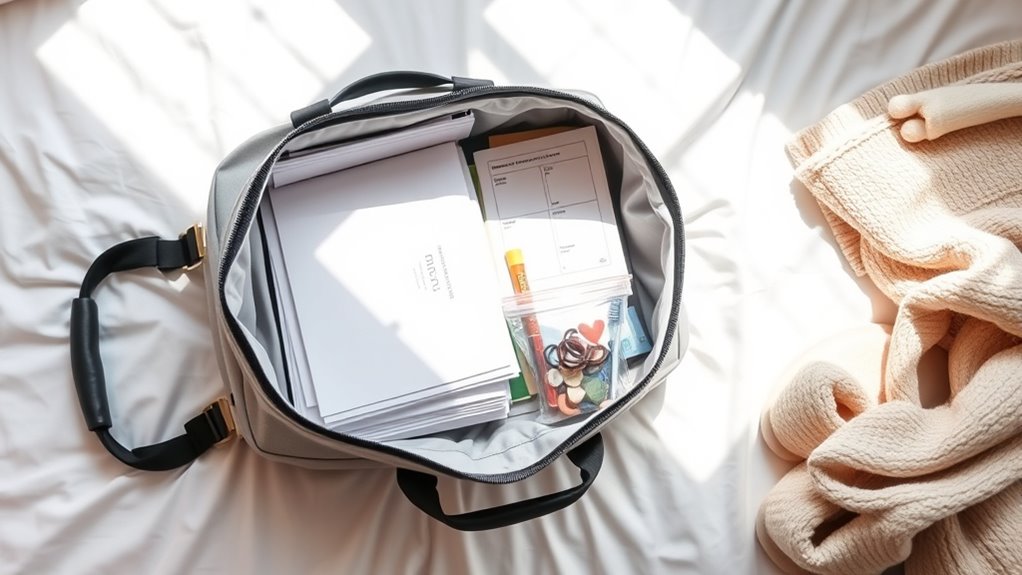 prepare important personal items