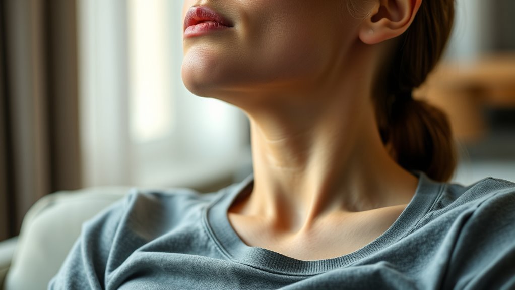 relaxed slow diaphragmatic breathing