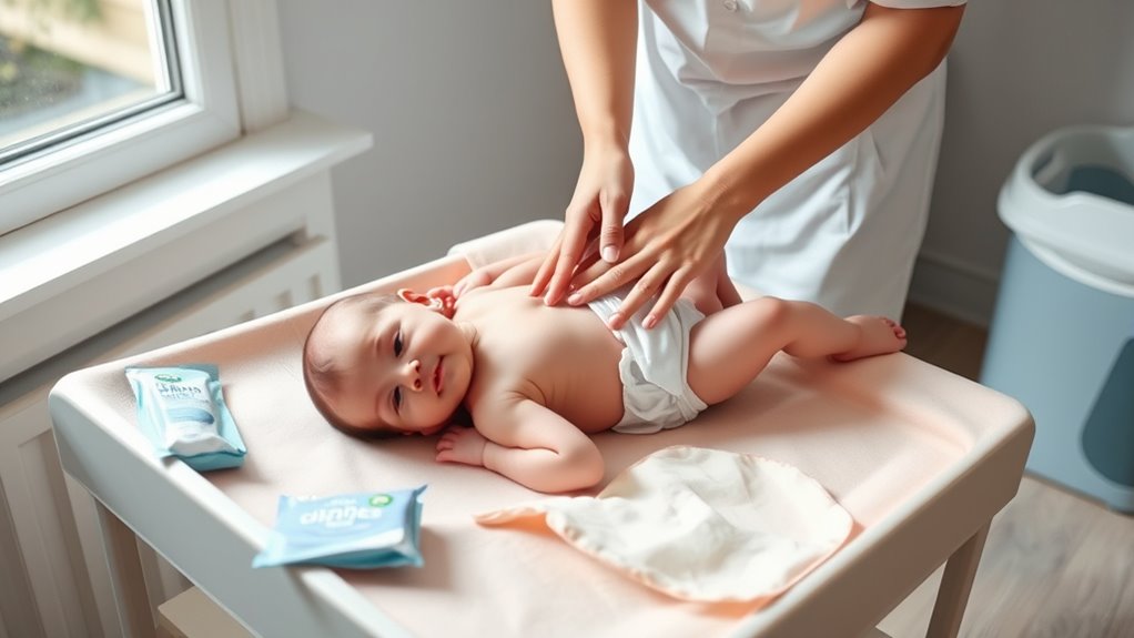 routine for diaper changes