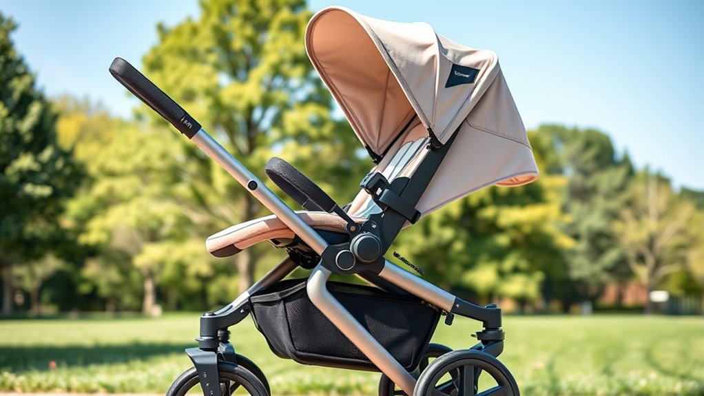safe adjustable portable stroller