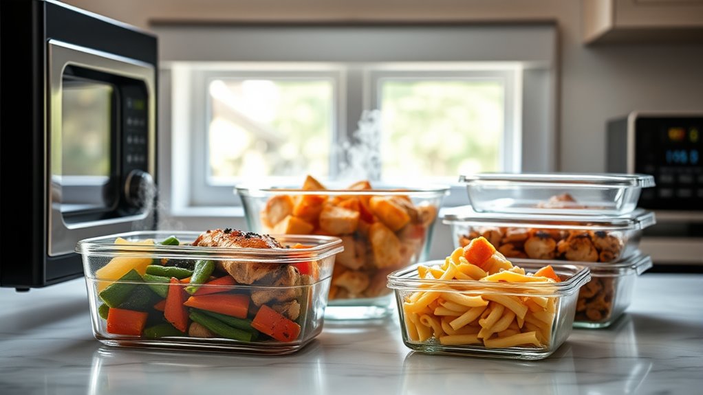 safe reheating and presentation