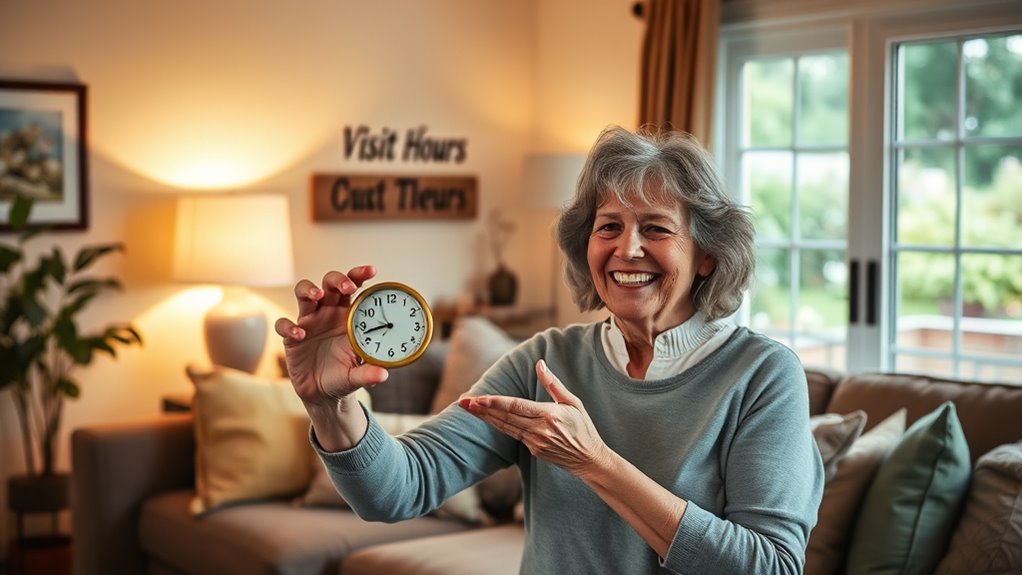 set clear visiting boundaries