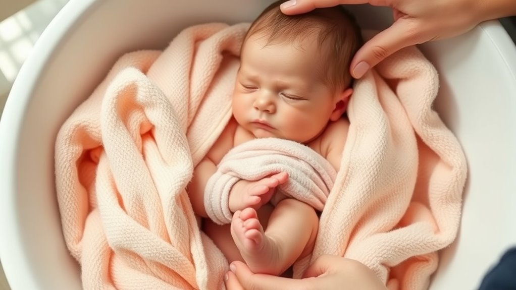 signs to bathe baby