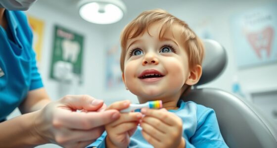toddler dental brushing fluoride