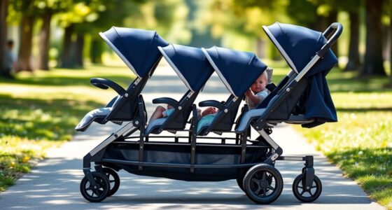 top luxury triple strollers