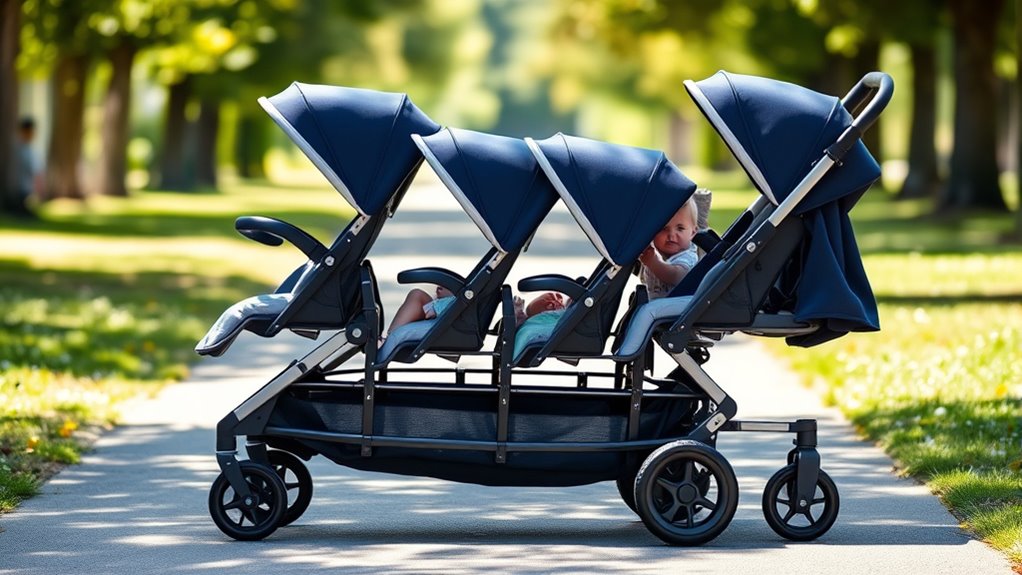top luxury triple strollers