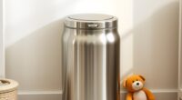 top stainless steel odor proof diaper pails
