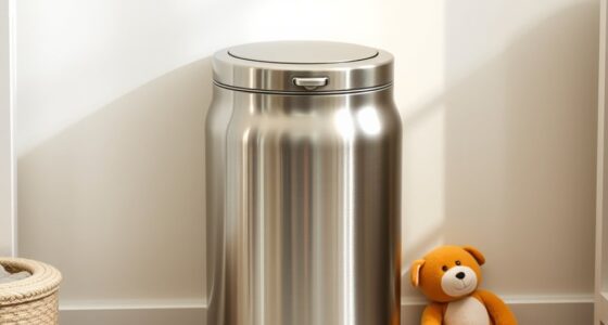 top stainless steel odor proof diaper pails