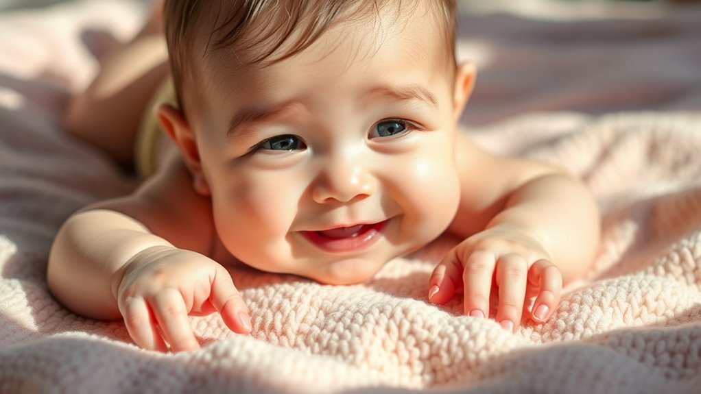 tummy time promotes strength