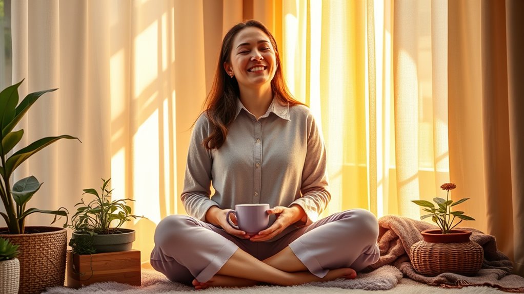 visualize peaceful calming imagery