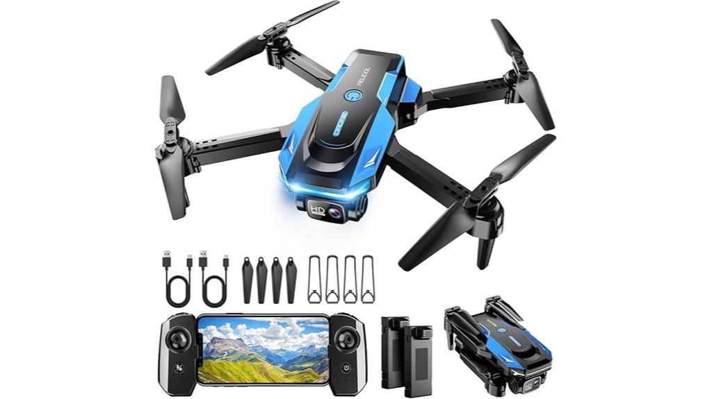 1080p foldable drone camera