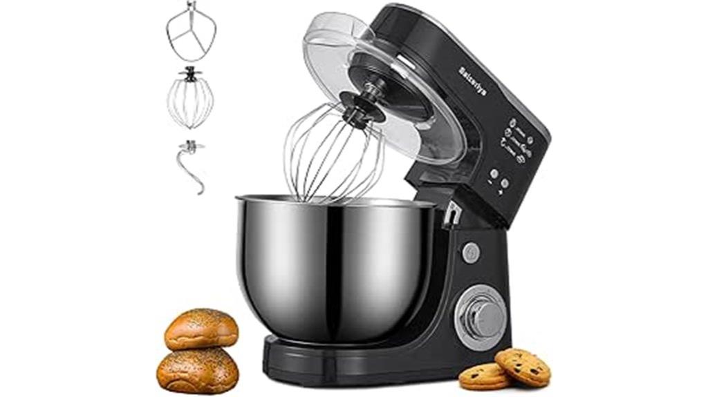 4 5qt stainless steel mixer
