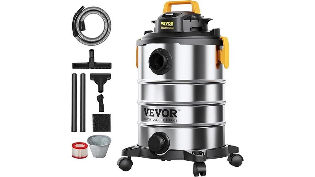 8 gallon stainless steel vacuum