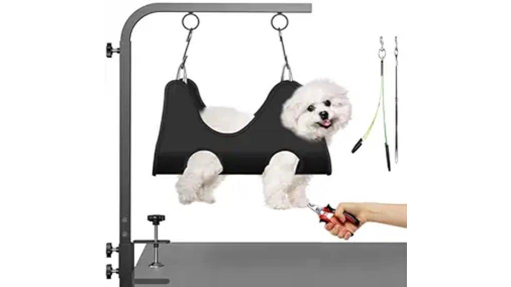 adjustable clamping grooming arm