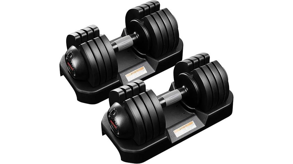 adjustable rubber coated weights