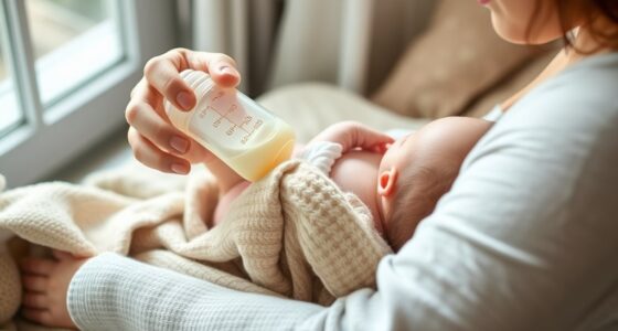 balancing breast and bottle