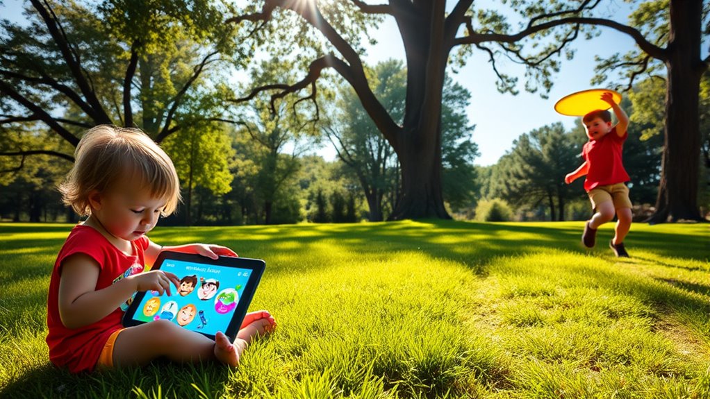 balancing screen time and play