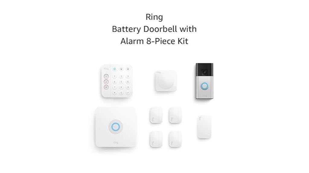 battery doorbell with alarm