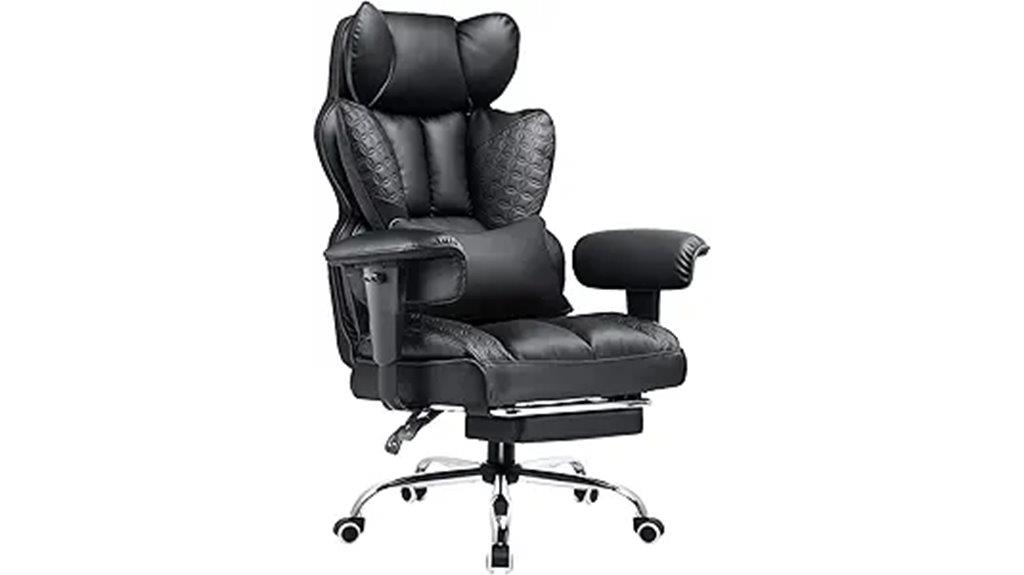 big tall reclining office chair
