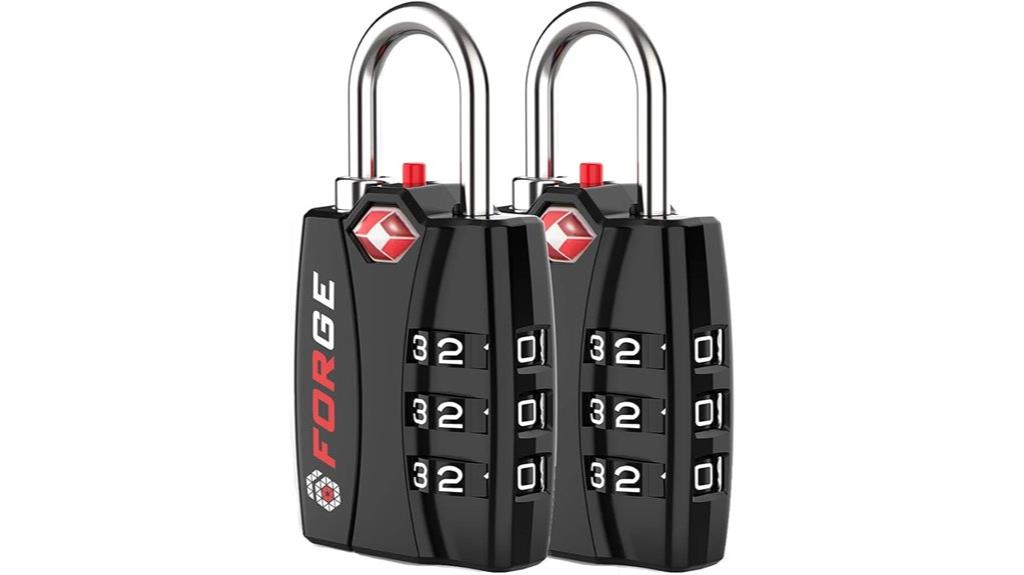 black tsa approved locks