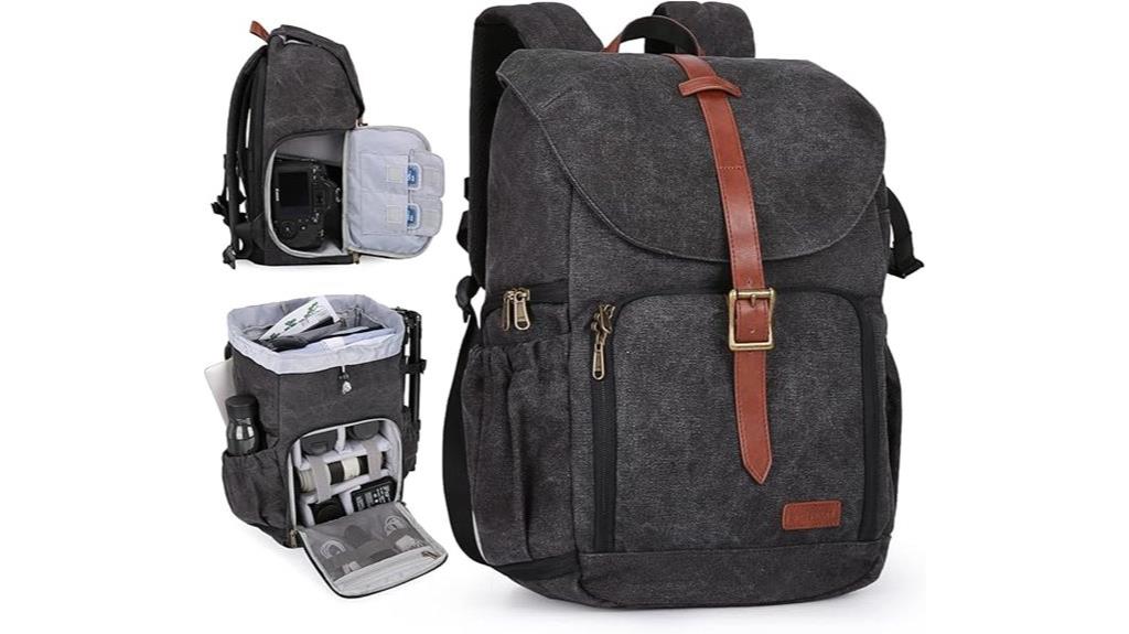 camera backpack with rain cover
