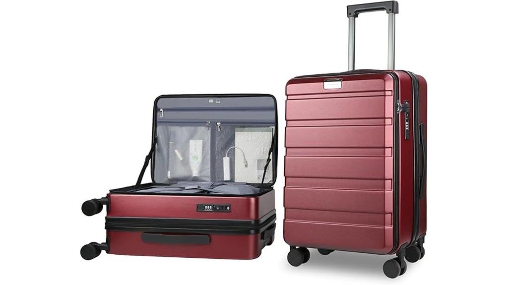 carry on spinner luggage
