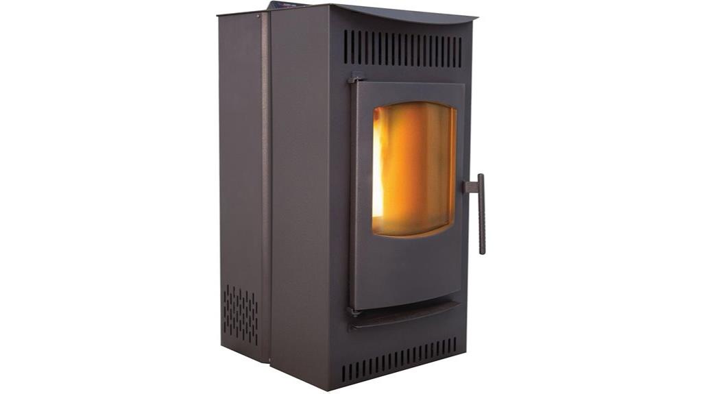castle pellet stove features